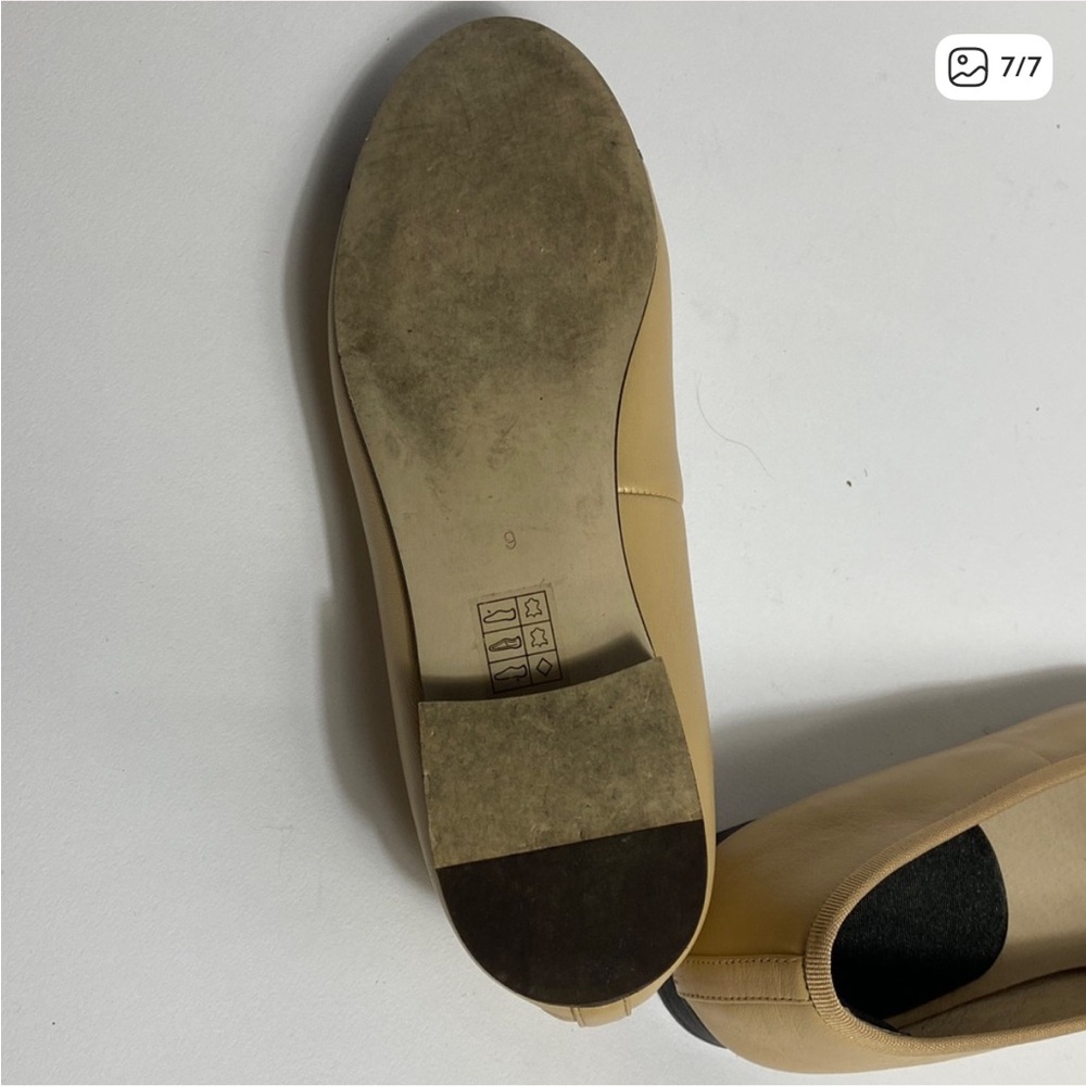 Jeffrey Campbell Classic Black & Tan Real Genuine Leather Ballet Flats! Size 9 - Picture 7 of 7
